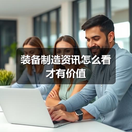 装备制造资讯怎么看才有价值